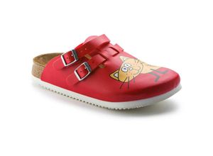 4052001215491 - Clog Kay Superlauf Birko-Flor Cat Red schmal Größe 38 - Birkenstock