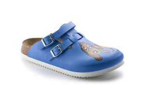 4052001215583 - Clog Kay Superlauf Birko-Flor Dog Blue schmal Größe 39 - Birkenstock