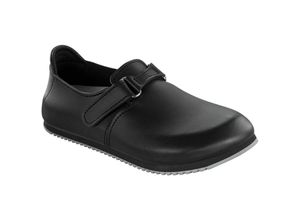 4052001247553 - Clog Linz Superlauf Naturleder schwarz schmal Größe 39 - Birkenstock