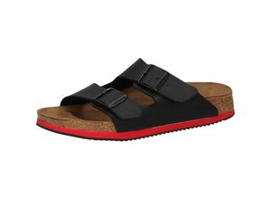 4052001429690 - Sandale Arizona Superlauf Birko-Flor schwarz rot schmal Größe 47