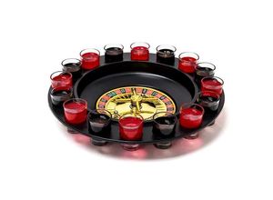 4052025101824 - relaxdays Gläser-Set Roulette Trinkspiel Kunststoff