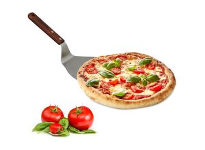 4052025204921 - Relaxdays Pizzaheber mit Holzgriff aufhängbar Schaufelmaß von 185 x 165 cm zum Herausnehmen von Pizza Flammkuchen anthrazit