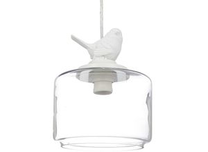 4052025206642 - Relaxdays - Deckenleuchte Vogelfigur Dekolampe im Vintage Retro Look Fassung e 27 transparent