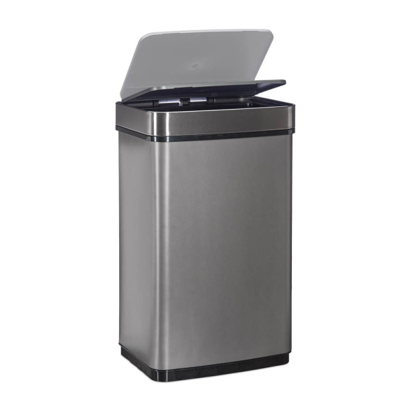 4052025249502 - Sensor Mülleimer 60l Abfalleimer Küchenmülleimer aus Edelstahl mit Bewegungssensor batteriebetrieben grau - Relaxdays 4052025249502 - Sensor Mülleimer 60l Abfalleimer Küchenmülleimer aus Edelstahl mit Bewegungssensor batteriebetrieben grau - Relaxdays