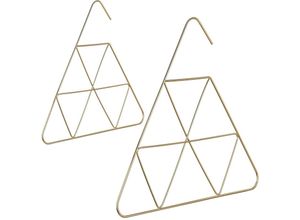 4052025293369 - Relaxdays - 2 x Schalbügel edles Design Bügel für Schal Tuch Accessoires 3 mm dünn platzsparend Metall Bügel gold