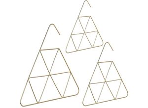 4052025293376 - Relaxdays - 3 x Schalbügel edles Design Bügel für Schal Tuch Accessoires 3 mm dünn platzsparend Metall Bügel gold