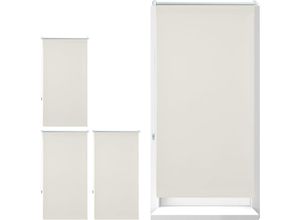 4052025304201 - 4 x Thermorollo Verdunkelungsrollo mit Klemmfix Halterung Hitzeschutz Gesamt 70x210cm Stoffbreite 66 cm beige