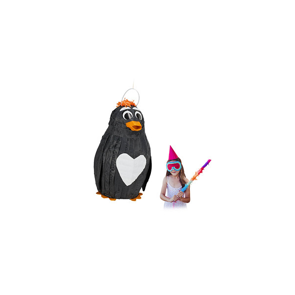 4052025314927 - Piñata schwarz Pinguin 4052025314927 relaxdays