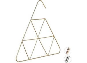 4052025323523 - Relaxdays - 1 x Schalbügel edles Design Bügel für Schal Tuch Accessoires 3 mm dünn platzsparend Metall Bügel gold