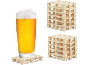 4052025328597 - 12 x Paletten Untersetzer im Set Mini Paletten für Tassen & Gläser Holz Getränkeuntersetzer 2x12x8cm natur 4052025328597 - 12 x Paletten Untersetzer im Set Mini Paletten für Tassen & Gläser Holz Getränkeuntersetzer 2x12x8cm natur