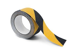 4052025330613 - Relaxdays - 1 x Anti-Rutsch-Klebeband 5 m Rolle Antirutschbelag für sichere Treppenstufen Innen- & Außen 50 mm schwarz-gelb