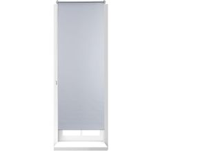 4052025332921 - Relaxdays - 1 x Thermo Verdunklungsrollo Hitzeschutz Fenster Seitenzugrollo Klemmfix ohne bohren 60x160 Stoff 56 cm weiß