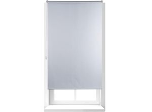 4052025332990 - Relaxdays - 1 x Thermo Verdunklungsrollo Hitzeschutz Fenster Seitenzugrollo Klemmfix ohne bohren 100x160 Stoff 96cm weiß