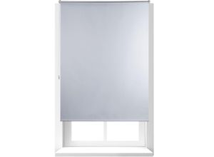 4052025333010 - Relaxdays - 1 x Thermo Verdunklungsrollo Hitzeschutz Fenster Seitenzugrollo Klemmfix ohne bohren 120x160 Stoff 116cm weiß