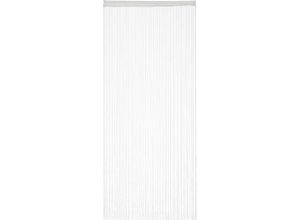 4052025341039 - 1 x Fadenvorhang weiß kürzbar mit Tunneldurchzug für Türen & Fenster waschbar Fadengardine 90x245 cm white