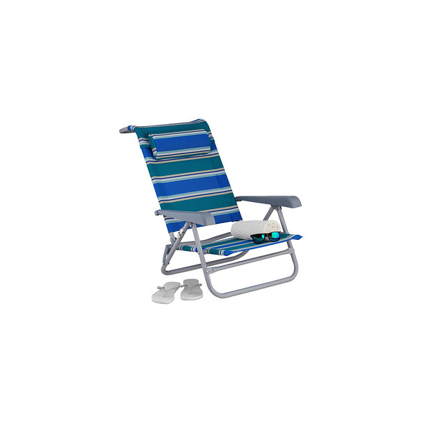 4052025359034 - relaxdays Liegestuhl mit Armlehnen blau 1 St 4052025359034 - relaxdays Liegestuhl mit Armlehnen blau 1 St