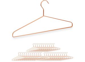 4052025362881 - Relaxdays - 36 x Kleiderbügel für Hemden Jacken & Hosen platzsparend Metall Drahtbügel 42 cm breit schöne Bügel kupfer