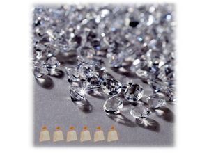 4052025364731 - Relaxdays - 18000 x Dekodiamanten im Set Tischdeko Hochzeit Dekosteine Diamanten Glitzer Kunststoff 6 x 4 mm transparent