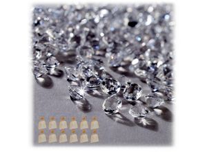 4052025364748 - 36000 x Dekodiamanten im Set Tischdeko Hochzeit Dekosteine Diamanten Glitzer Kunststoff 6 x 4 mm transparent 4052025364748 - 36000 x Dekodiamanten im Set Tischdeko Hochzeit Dekosteine Diamanten Glitzer Kunststoff 6 x 4 mm transparent