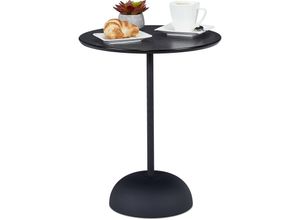4052025380304 - Relaxdays Beistelltisch runder Ablagetisch HxD 485x40 cm Metall & MDF moderner Sofatisch fürs Wohnzimmer schwarz 4052025380304 - Relaxdays Beistelltisch runder Ablagetisch HxD 485x40 cm Metall & MDF moderner Sofatisch fürs Wohnzimmer schwarz