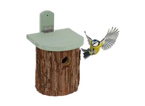 4052025392659 - Nistkasten für Vögel Vogelhaus zum Aufhängen 32 mm Einflugloch HxBxT 265 x 17 x 19 cm Tannenholz natur - Relaxdays