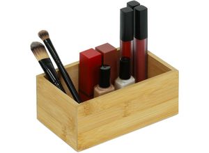 4052025393137 - Relaxdays - Bambus Box hbt 65 x 165 x 10 cm Aufbewahrung in Küche Bad & Büro stabil vielseitig Ordnungsbox natur