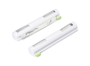 4052025396237 - Folienschneider 2er Set hbt 5x37x8 cm Folienabroller magnetisch Frischhalte- & Alufolie Foliencutter weiß - Relaxdays 4052025396237 - Folienschneider 2er Set hbt 5x37x8 cm Folienabroller magnetisch Frischhalte- & Alufolie Foliencutter weiß - Relaxdays