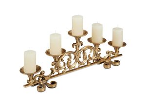 4052025409685 - Relaxdays - 1 x Kerzenständer antik 5-armig Kerzenhalter Stumpenkerzen Shabby Chic Gusseisen hbt 20 x 59 x 95 cm gold 4052025409685 - Relaxdays - 1 x Kerzenständer antik 5-armig Kerzenhalter Stumpenkerzen Shabby Chic Gusseisen hbt 20 x 59 x 95 cm gold