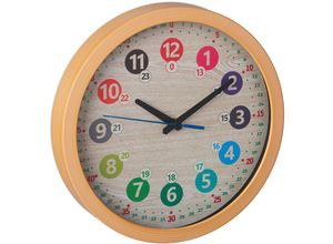 4052025430412 - Wanduhr Kinder ø 30 cm bunte Zahlen Uhrzeit lernen Kinderzimmeruhr Jungen & Mädchen Kinderuhr Wand bunt - Relaxdays