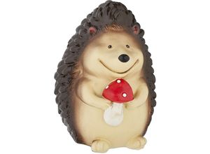 4052025430832 - Relaxdays - Gartenfigur Igel wetterfeste Gartendeko hbt 15 x 105 x 105 cm Herbstdeko-Figur für außen & innen braun