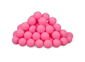 4052025434809 - Beer Pong Bälle 100 Stück Tischtennisbälle aus Kunststoff ohne Aufdruck Ping Pong Bälle ø 40 mm pink - Relaxdays