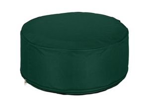 4052025459598 - Aufblasbarer Hocker Outdoor Pouf für Garten Balkon Camping Sitzhocker rund HxD 26x56 cm Sitzpouf grün - Relaxdays