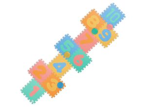 4052025468194 - Puzzlematte mit Zahlen 25-tlg Spielmatte Himmel & Hölle schadstofffrei abwaschbar Schaumstoff bunt - Relaxdays