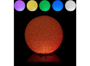 4052025476434 - Led Kugelleuchte ø 20 cm Farbwechsel batteriebetrieben ohne Kabel innen bunte Leuchtkugel Deko weiß - Relaxdays