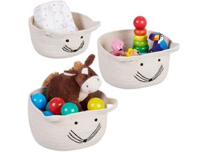4052025481551 - Aufbewahrungskorb für Kinder 3er Set Maus-Design 3 Größen Spielzeugkorb Kinderzimmer weiß schwarz - Relaxdays 4052025481551 - Aufbewahrungskorb für Kinder 3er Set Maus-Design 3 Größen Spielzeugkorb Kinderzimmer weiß schwarz - Relaxdays