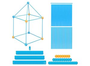 4052025494391 - Diy Konstruktionsspielzeug Kinderhöhle 132-tlg Bau Set Bude bauen Röhrenbaukasten Stecksystem mehrfarbig - Relaxdays