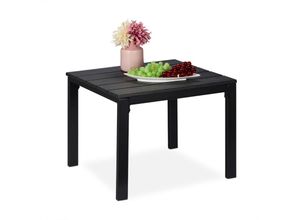 4052025875961 - Relaxdays Beistelltisch Balkon wetterfest auch für Terrasse und Garten HBT 39x52x48 cm Outdoortisch klein schwarz