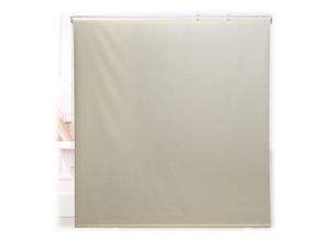 4052025900847 - Duschrollo 160x240 cm Seilzugrollo für Dusche & Badewanne Decke & Fenster Badrollo wasserabweisend beige - Relaxdays