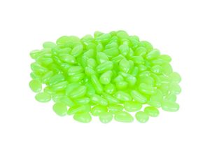 4052025908843 - Leuchtsteine 200 Stück fluoreszierend Deko leuchtende Kieselsteine für Garten Aquarium Vasen grün - Relaxdays