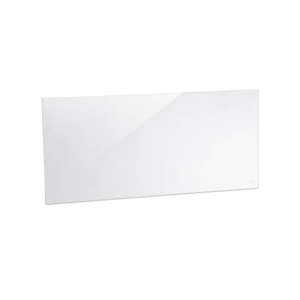 4052025914776 - Spritzschutz Küche Sicherheitsglas Küchenzeile Fliesenschutz Herdblende 50x100 cm Wandmontage transparent - Relaxdays