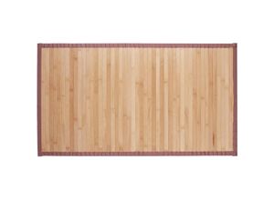 4052025944919 - Bambusmatte 80x45 cm feuchtigkeitsresistent rutschfest Bambus Fußmatte Bad Flur Küche Badteppich natur - Relaxdays