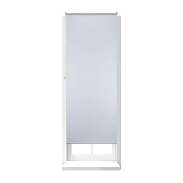 4052025946180 - Thermo Verdunklungsrollo Hitzeschutz Fenster Seitenzugrollo Klemmfix ohne bohren 80x210 Stoff 76 cm weiß - Relaxdays