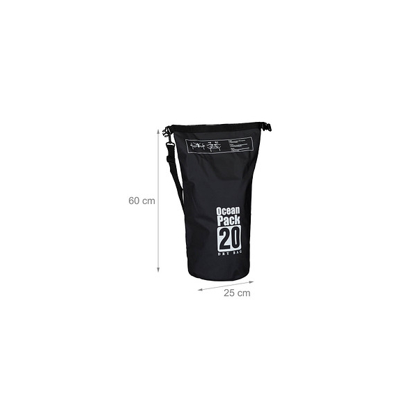 4052025951665 - Dry Bag Ocean Pack LKW-Plane schwarz 4052025951665 relaxdays