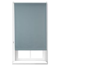 4052025962883 - Verdunkelungsrollo Hitzeschutz Thermo Rollo Klemmfix blickdichtes Seitenzugrollo 70x165 Stoff 66 cm grau - Relaxdays