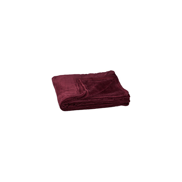 4052025970604 - Relaxdays kuschelfleecedecke extragroß aus Polyester Fleece bei 30°C waschbar HBT 1 x 200 x 220 cm bordeaux