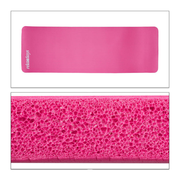 4052025971168 - relaxdays Yogamatte pink 600 x 1800 x 10 cm