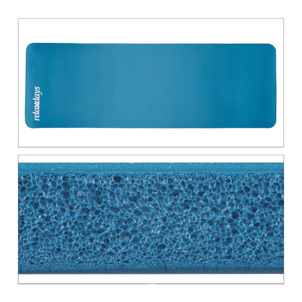 4052025971182 - relaxdays Yogamatte blau 600 x 1800 x 10 cm