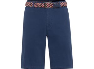 4052067628594 - DUNMORE Chino-Bermuda Diagonaltaschen Gürtel für Herren blau 42