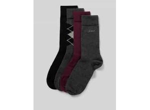 4052171688163 - Regular Fit Socken aus Woll-Mix Modell Essentials im 4er-Pack