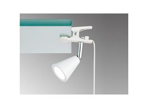 4052231300202 - Fhl Easy - led Klemmleuchte zirbel Weiß - flexibler Klemmspot & Leselampe Schreibtisch